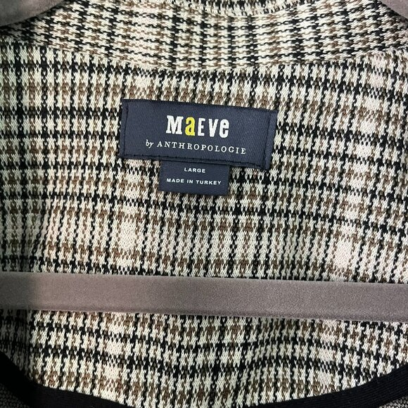 Anthropologie | Maeve Collegiate Plaid Knit Blazer | - Picture 10 of 10